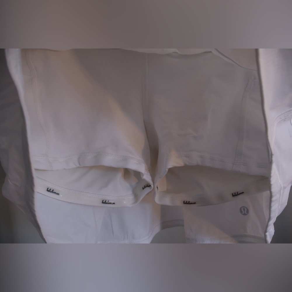 Lululemon White Pace Rival Mid Rise Athletic Skirt - Picture 4 of 6